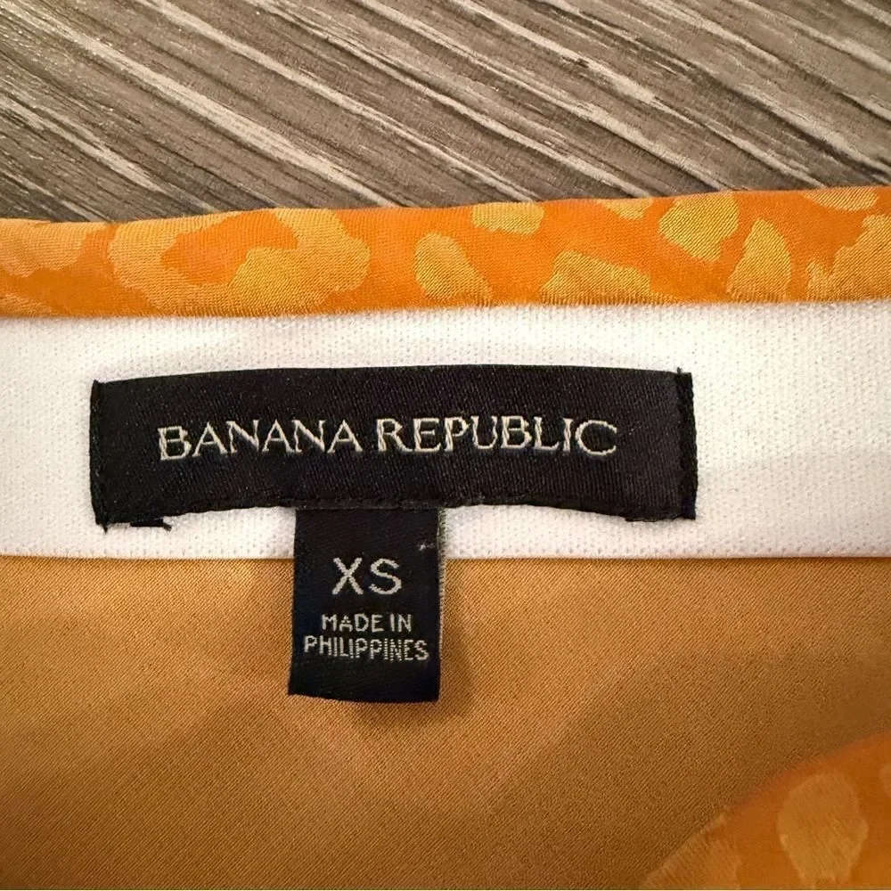 Banana Republic Animal Print Midi Skirt